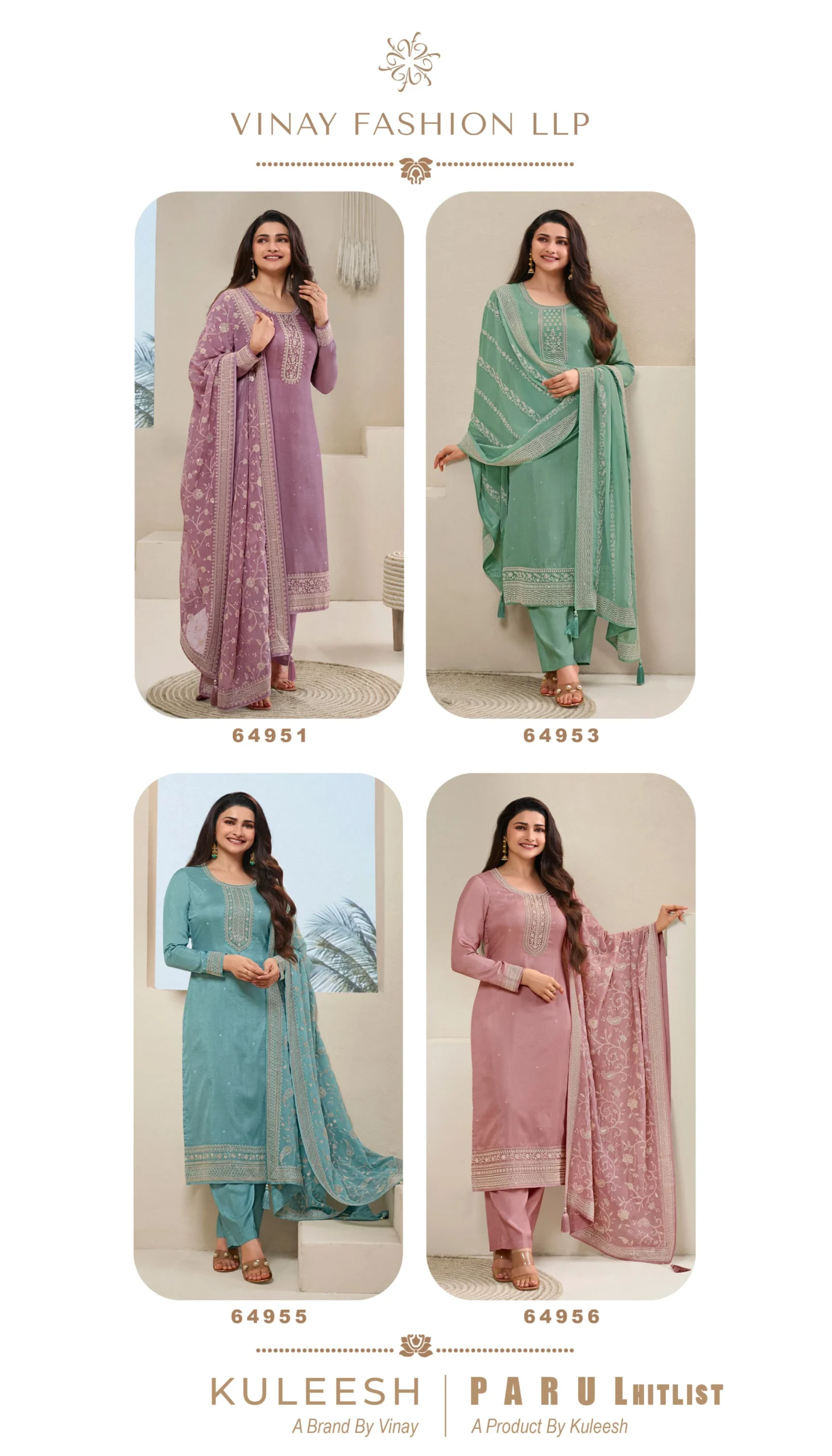 Vinay Fashion Shohini Hitlist Embroidered Dola Wholesale Designer Salwar Suit Catalog — Wholesale Salwar Suits, MPA wholesale from Surat — view 5